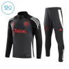 Manchester United Trainings Sweatshirt Quarter-zip 2024-25 Grijze - Kids